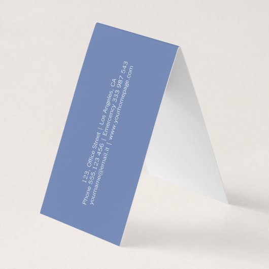 歯科医の微笑の歯のアポイントメントカード 名刺 (裏面)