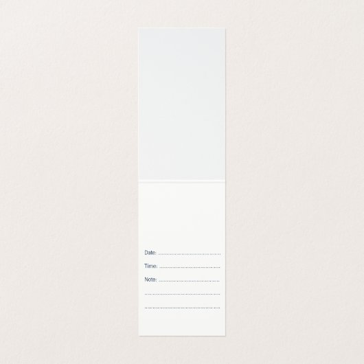 歯科医の微笑の歯のアポイントメントカード 名刺 (内部フラット)