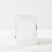 歯科医の棒の姿 フロストグラスマグカップ (中央)