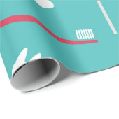 歯科医の楽器の継ぎ目が無いパターン ラッピングペーパー (ロールコーナー)