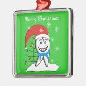 歯科医の歯のクリスマスのオーナメント メタルオーナメント (左)