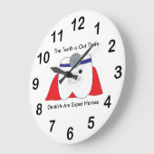 歯科医の歯の英雄は個人化なります ラージ壁時計 (傾斜)