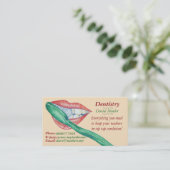 歯科医の歯の衛生士の歯の口のアポイントメント 予約カード (スタンド正面)