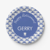 歯科医の歯の除パターン(の模様が)ある去パーティー ペーパープレート (正面)