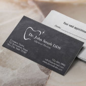 歯科医の歯タイポグラフィシャルボード歯科医院 予約カード