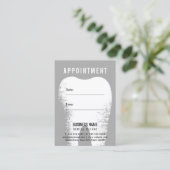 歯科医の歯科医院アポイントメントのアラーム 予約カード (スタンド正面)