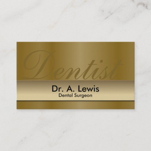 歯科医の歯科矯正医のアポイントメントの名刺 予約カード (正面)