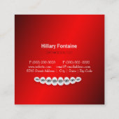 歯科医の歯科矯正医の名刺 スクエア名刺 (裏面)