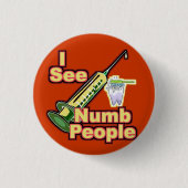 歯科医の歯科衛生士の歯科矯正医のPeriodontist 缶バッジ (正面)