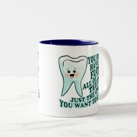歯科医の歯科衛生士 ツートーンマグカップ (正面右)