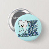 歯科医の歯科衛生士 缶バッジ (正面&裏面)