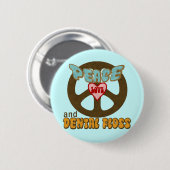 歯科医の歯科衛生士 缶バッジ (正面&裏面)