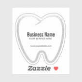 歯科医の白い歯の歯科医院 シール (シート)