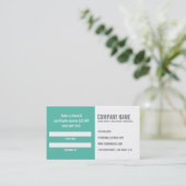 歯科医の紹介の名刺 紹介カード (スタンド正面)