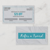 歯科医の紹介の名刺 紹介カード (正面/裏面)