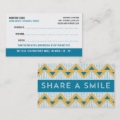 歯科医の紹介の名刺 紹介カード (正面/裏面)