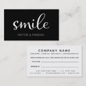 歯科医の紹介の名刺 紹介カード (正面/裏面)