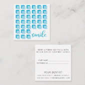歯科医の紹介カード正方形 スクエア名刺 (正面/裏面)