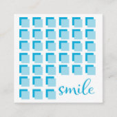 歯科医の紹介カード正方形 スクエア名刺 (正面)