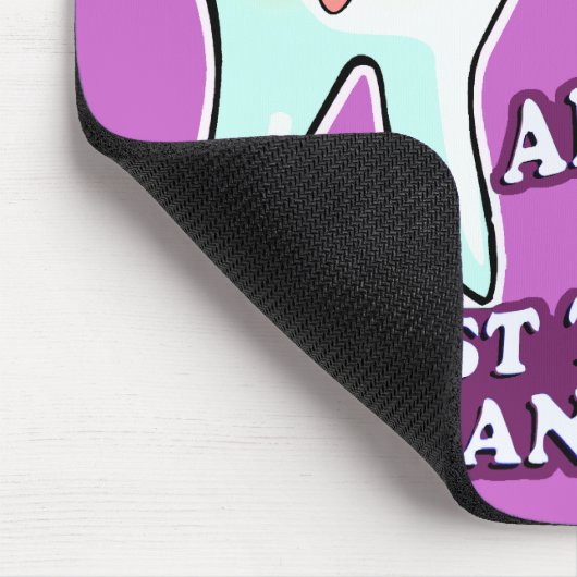 歯科医の衛生士か歯科矯正医 マウスパッド (コーナー)