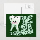 歯科医の衛生士又は歯科矯正医 ポストカード (正面/裏面)