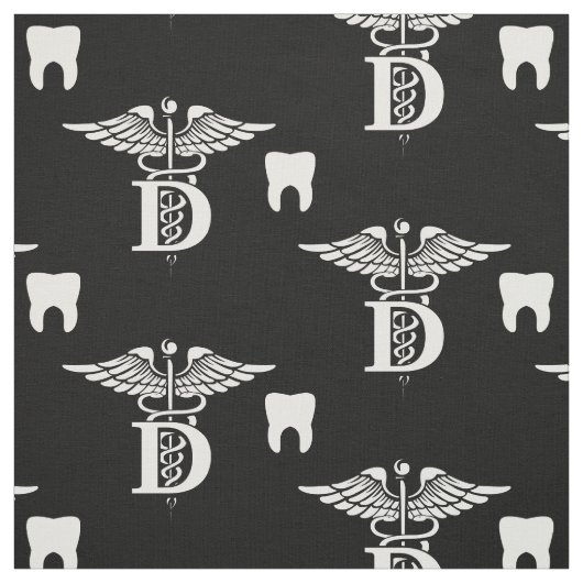 歯科医の記号及び歯の黒 ファブリック (見本)