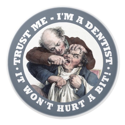 歯科医の陶製ノブ セラミックノブ (正面)