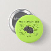 歯科医の頭脳の地図書 缶バッジ (正面&裏面)