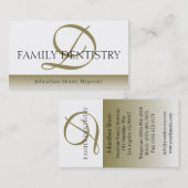 歯科医のDDSの歯科医院の口頭外科医の原稿 名刺 (正面/裏面)
