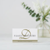 歯科医のDDSの歯科医院の口頭外科医の原稿 名刺 (スタンド正面)