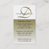 歯科医のDDSの歯科医院の口頭外科医の原稿 名刺 (裏面)