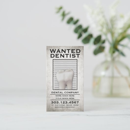 歯科医はポスターがほしいと思いました ロイヤリティカード (スタンド正面)