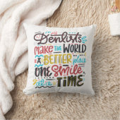 歯科医は世界によりよい場所をします クッション (ブランケット)