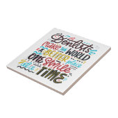 歯科医は世界によりよい場所をします タイル (側面)