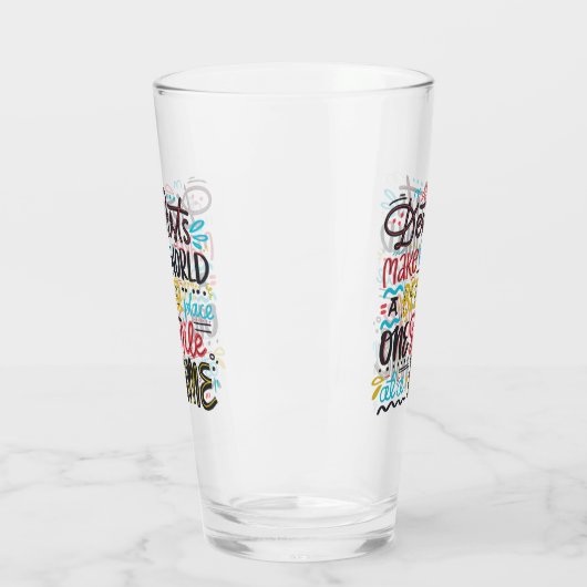 歯科医は世界によりよい場所をします タンブラーグラス (左)