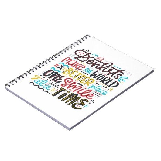 歯科医は世界によりよい場所をします ノートブック (左側)