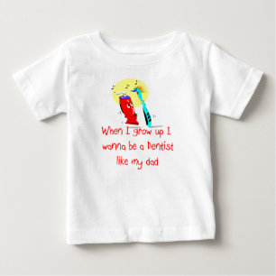 歯科医は私のパパのベビーのTシャツを好みます ベビーTシャツ