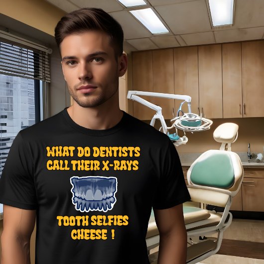 歯科医はX線を何と呼んでいるのか？歯が自傷する Tシャツ