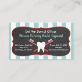 歯科医または歯科衛生士の名刺 予約カード (正面)