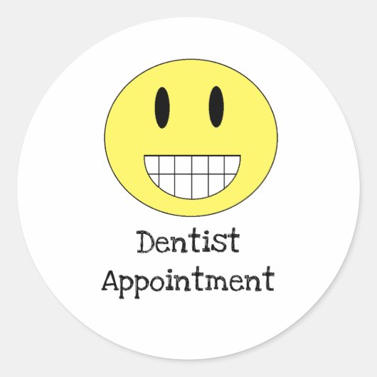 歯科医アポイントメントカレンダーシール ラウンドシール (正面)