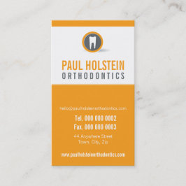 歯科医アポイントメントカード:: モダン歯のロゴ6 予約カード