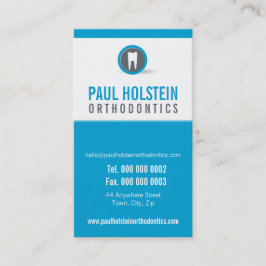 歯科医アポイントメントカード:: モダン歯のロゴ7 予約カード