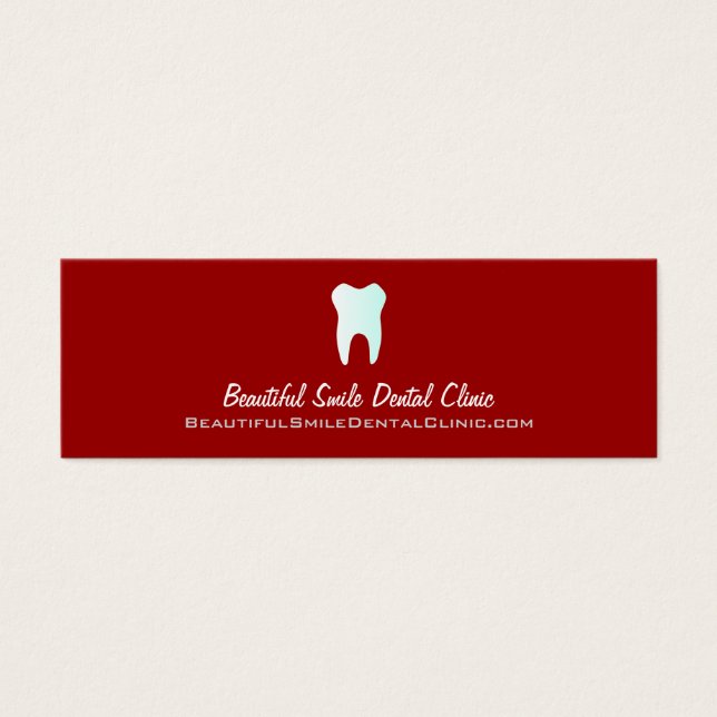 歯科医アポイントメントカード – 色の変更が可能 (正面)