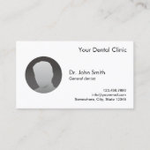 歯科医アポイントメントミニマルカスタムリスト写真 予約カード (正面)