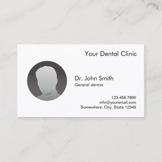 歯科医アポイントメントミニマルカスタムリスト写真 予約カード (正面)