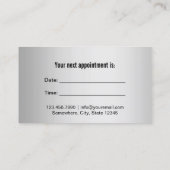 歯科医アポイントメントリマインダモダンーブルー歯科 予約カード (裏面)