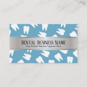 歯科医アポイントメントリマインダモダンーブルー歯科 予約カード (正面)