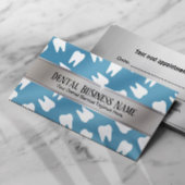 歯科医アポイントメントリマインダモダンーブルー歯科 予約カード