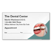 歯科医アポイントメントリマインダー名刺マグネット マグネット名刺 (正面)