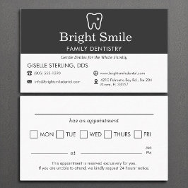 歯科医アポイントメントリマインダー歯科歯科 名刺